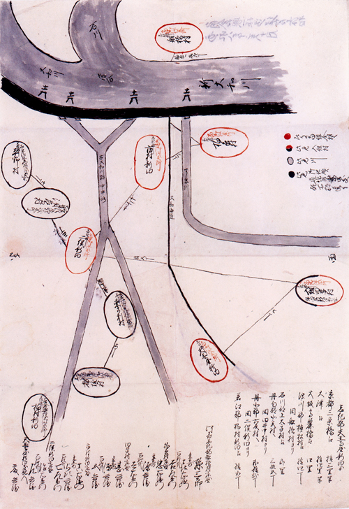 角倉與一代官所支配組合村絵図