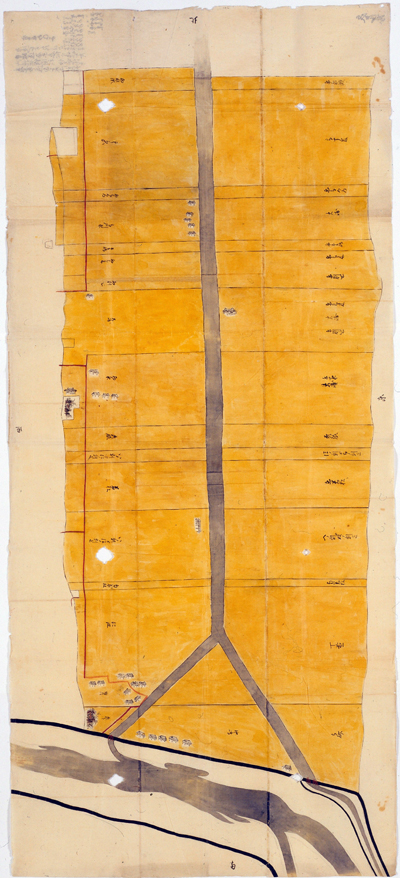 市村新田と大和川分水築留掛かり