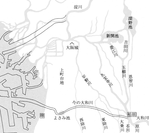 付け替え前の大和川