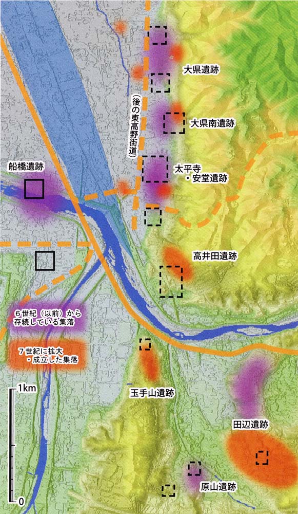 ６・７世紀代の柏原市内の集落