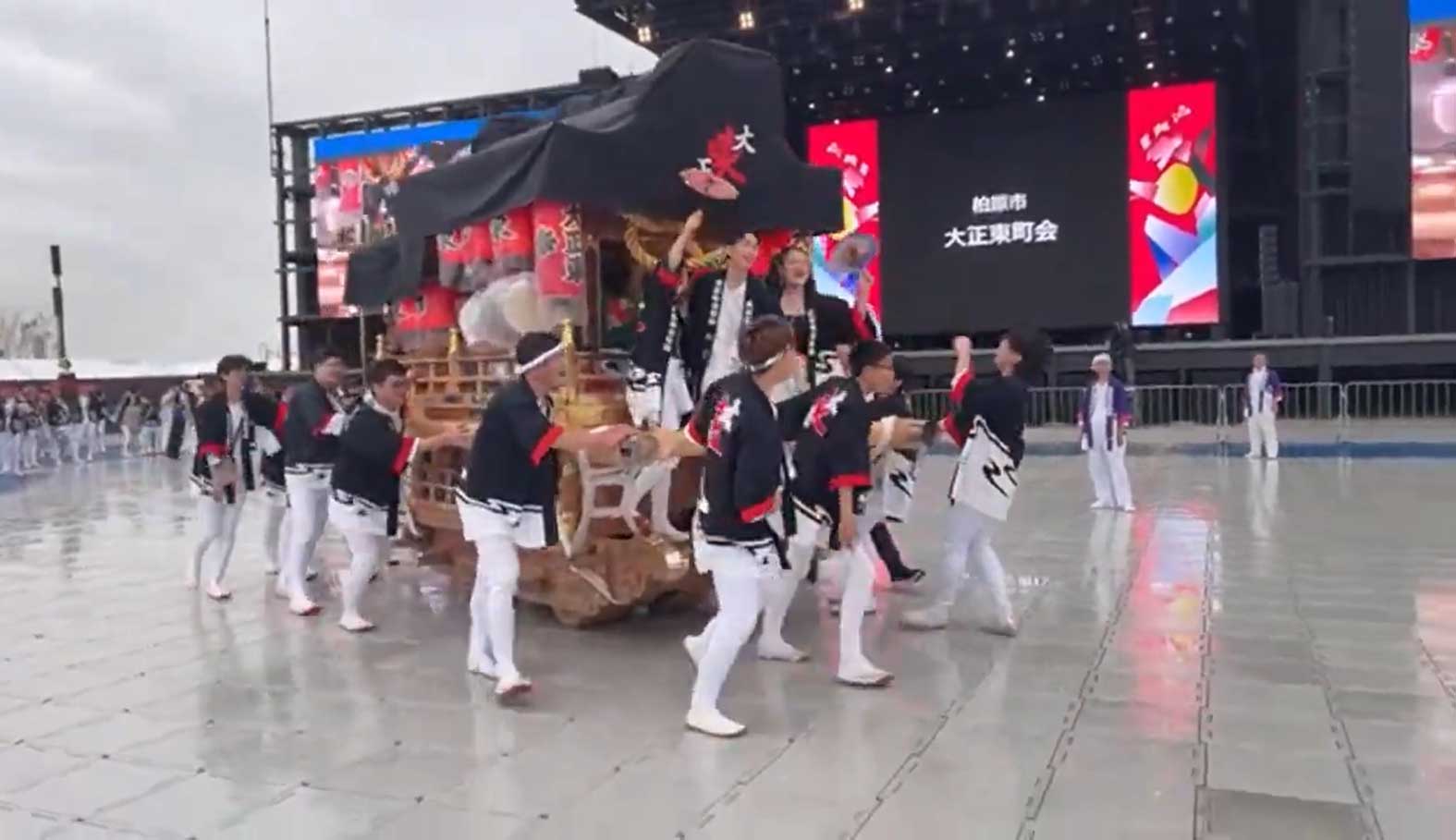だんじり実演