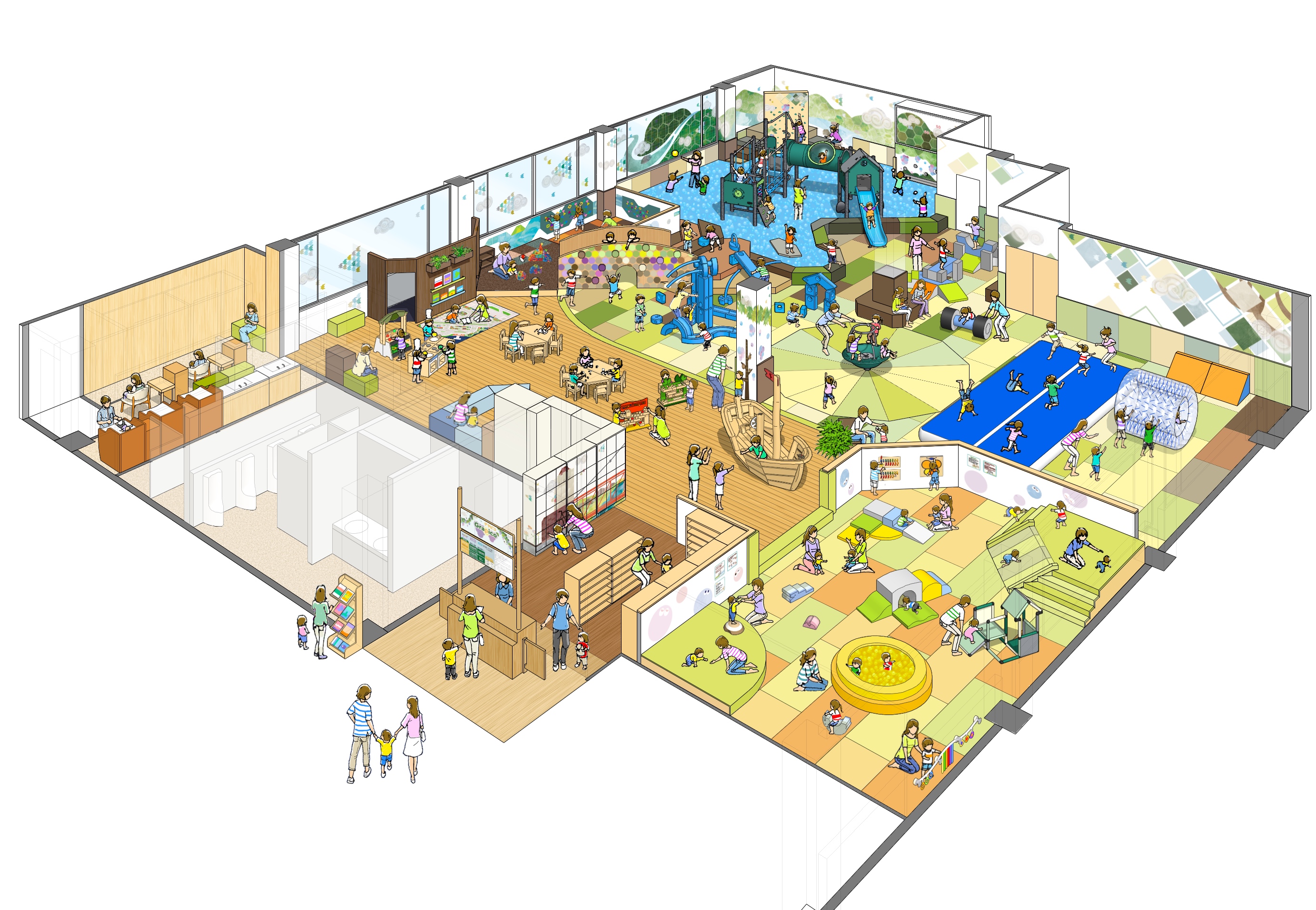 グラピコ内観パース